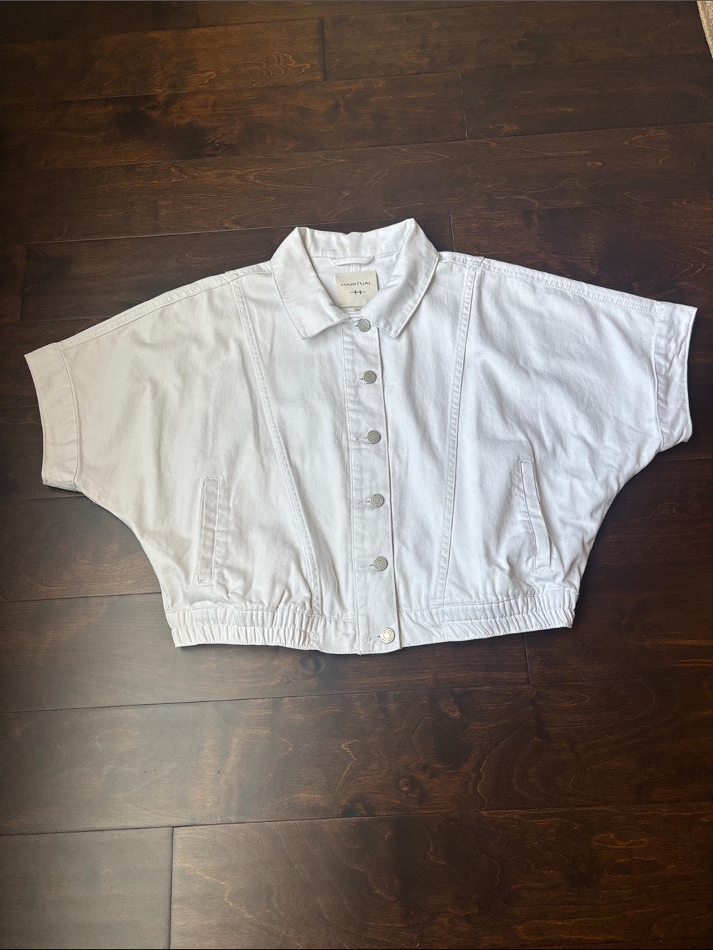 Habitual White Snap-Front Jean Jacket
100% Cotton